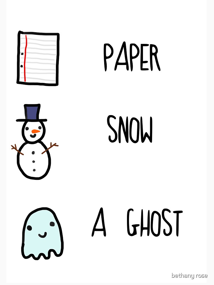 Paper Snow A Ghost T Shirt