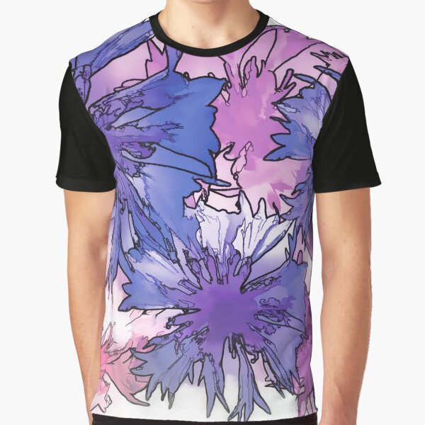Cornflower Collage Graphic T-Shirt