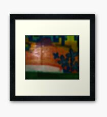 it's all just a blur Framed Print