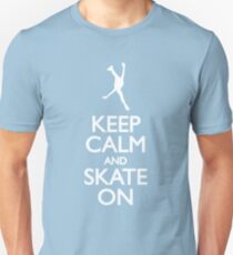 Keep calm skate on Slim Fit T-Shirt