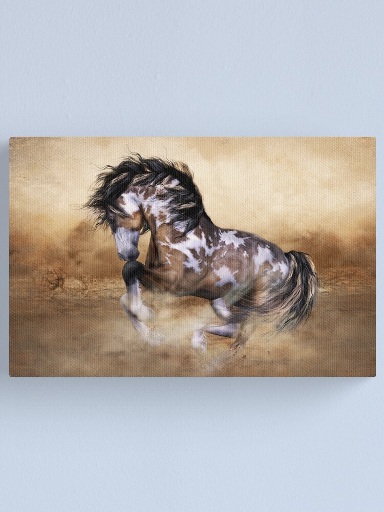 Alternate view of The Wild,The Free Painted Horse Canvas Print