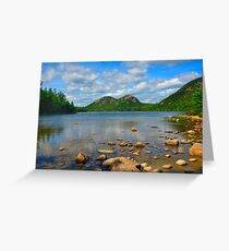 Jordan Pond, Acadia National Park, Bar Harbor, Maine Greeting Card
