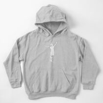 Megan Rapinoe Die Siegerpose - Weiße Schablone Kinder Hoodie