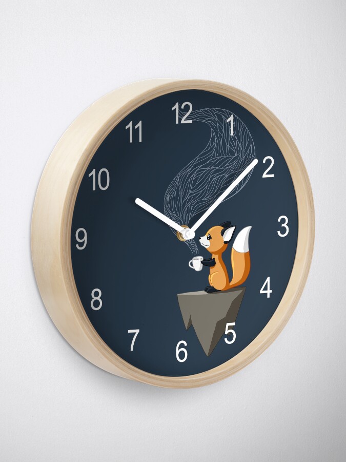 Alternate view of Fox Tea Clock