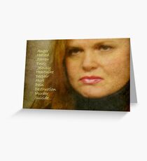 Human Emotions...The Negative © Greeting Card