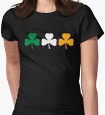 Ireland Shamrock Flag Women's Fitted T-Shirt