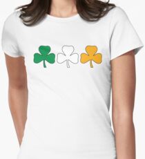 Ireland Shamrock Flag Women's Fitted T-Shirt