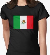 Mexico Flag Mexican Flag Women's Fitted T-Shirt