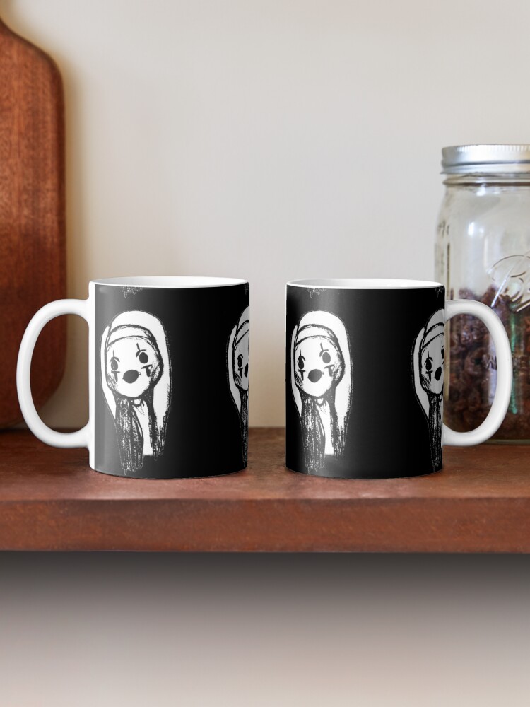 Clown Cute Dark Emo Girl Drawing Illustration Creepy Mug By