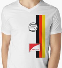 Vettel Helmet Men's V-Neck T-Shirt