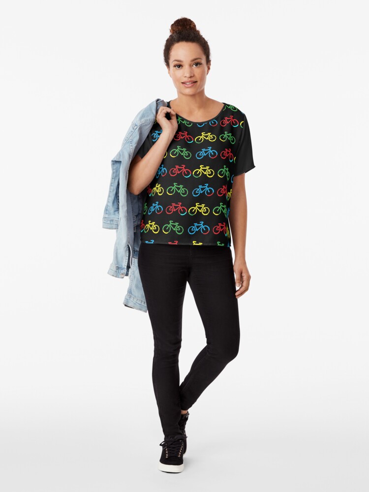 Alternate view of Bike Race Chiffon Top