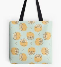 Zitronenmuster Illustration Tote Bag