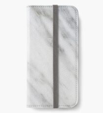 Carrara italienischen Marmor Textur iPhone Flip-Case/Hülle/Klebefolie
