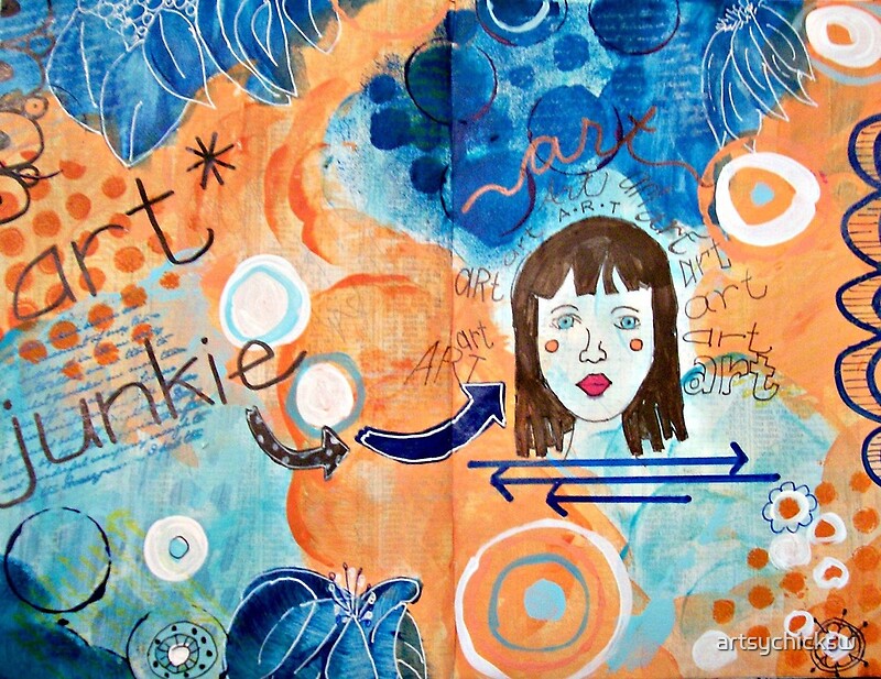 "Art Junkie" by artsychicksw Redbubble