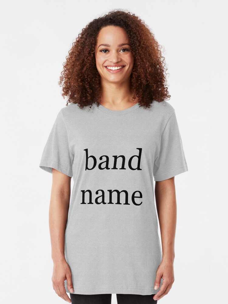 Alternate view of band name Slim Fit T-Shirt