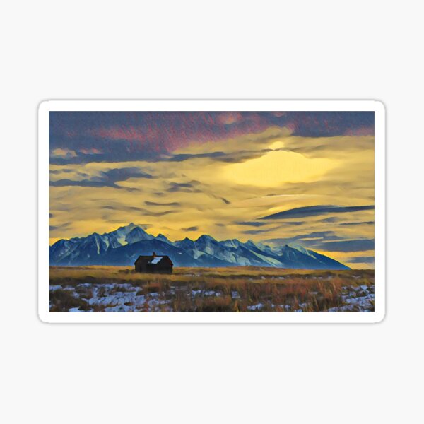 Mission Mountains Shed Sticker