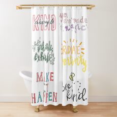 positivity sticker pack Shower Curtain