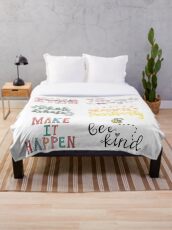 positivity sticker pack Throw Blanket