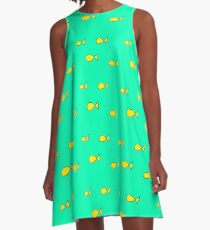 princess caroline oh fish print A-Line Dress