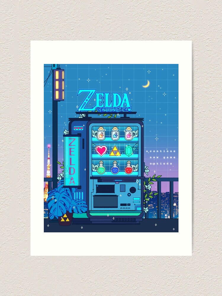 Alternate view of Zelda Vending Machine Art Print
