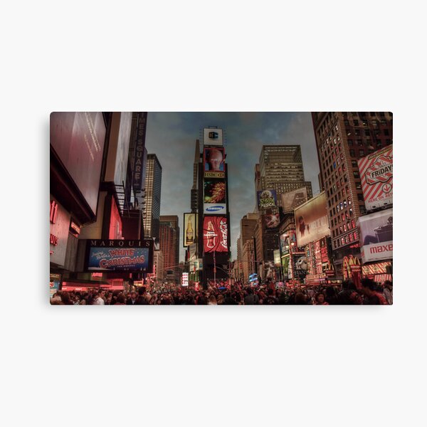Times Square in the evening Canvas Print