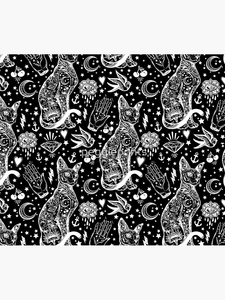 Diseño abstracto de los gatos del espacio. de peggieprints
