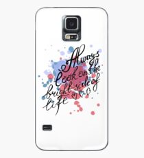 Schau immer auf die Sonnenseite des Lebens Hülle & Klebefolie für Samsung Galaxy