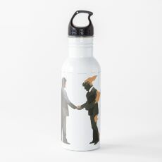 Pink Wish You Were Floyd Here Water Bottle