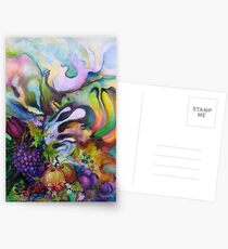 Abstract Fruits Postcards