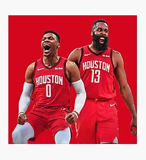 Russell Westbrook James Harden Rockets Photographic Print