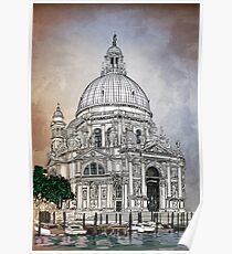 Santa Maria della Salute,Venice Poster