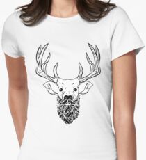 Deer Beard Women's Fitted T-Shirt