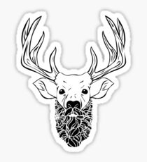 Deer Beard Sticker