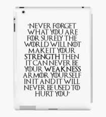 Game of Thrones - Tyrion Quote iPad Case/Skin
