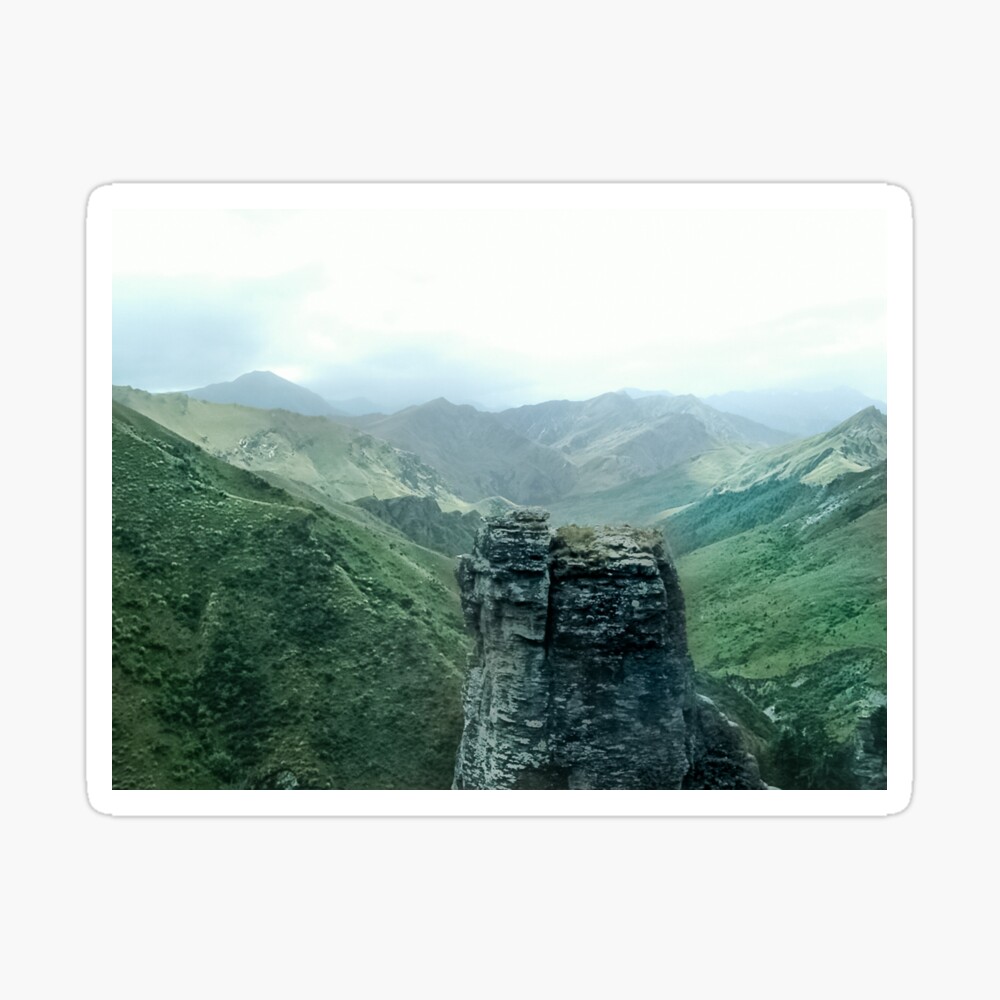 The fields of Rohan in NEw Zealand Sticker
