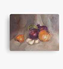 Onions & Garlic Canvas Print
