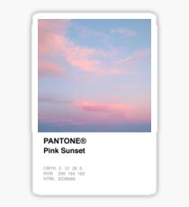 PANTONE Pink Sunset Swatch Sticker