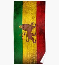 Vintage Rasta Flag Poster