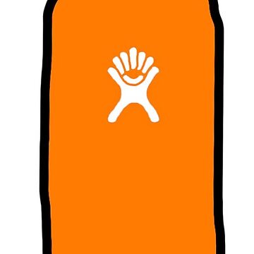 Orange HydroFlask Sticker for Sale by BluAndCo