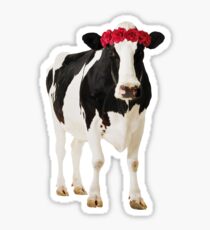 Crowned Cow Sticker