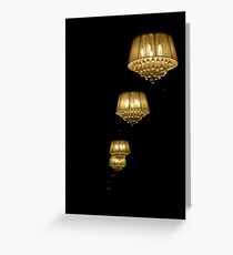 Chandeliers Greeting Card