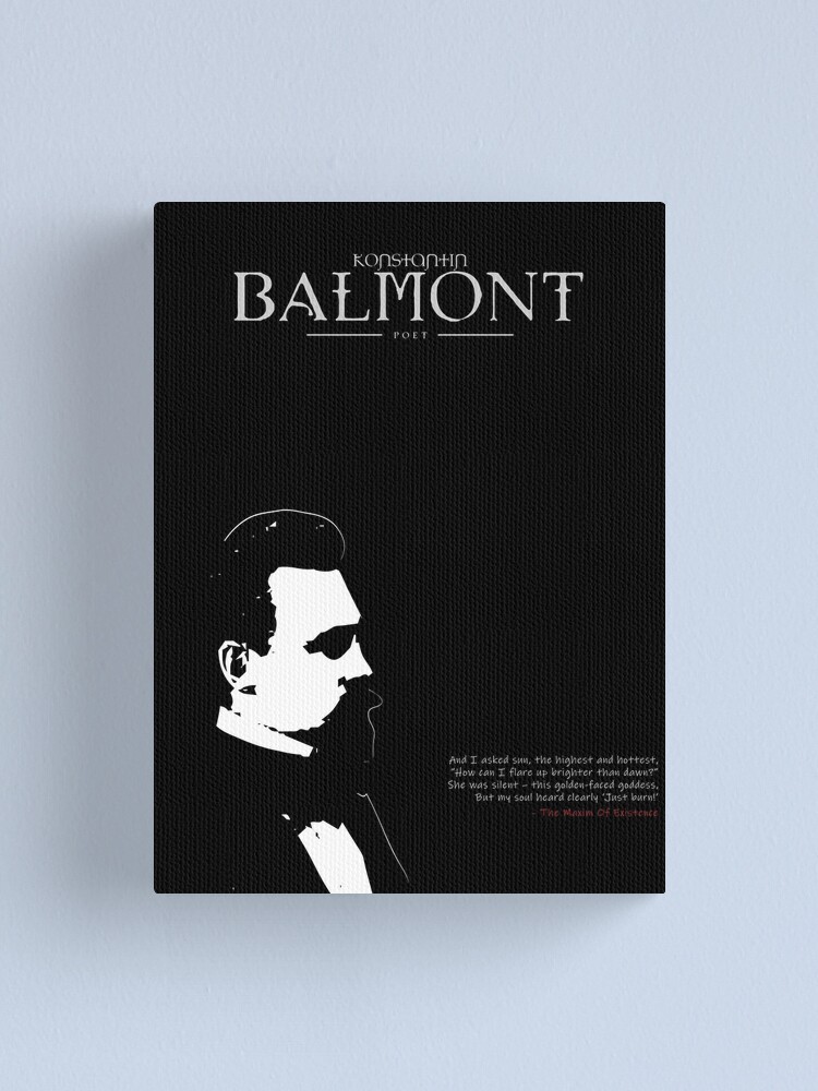 Alternate view of A Quote By Konstantin Balmont Canvas Print