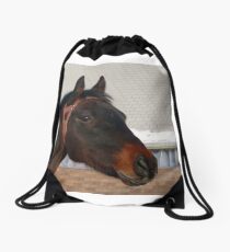 That Distant Look Drawstring Bag