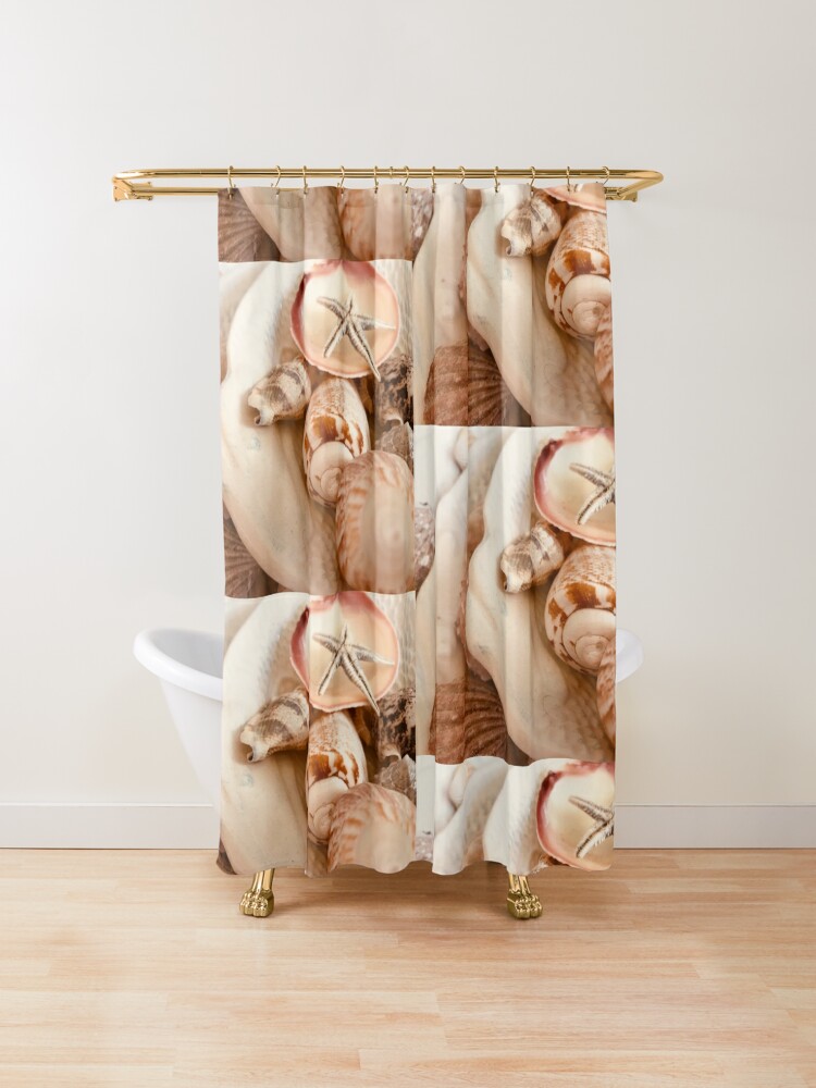 'Kent’s Shells' Shower Curtain by sspellmancann