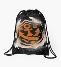 Splatoon Inspired: Graffiti Ranked Battle Icon(White) Drawstring Bag