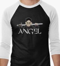Camiseta ¾ bicolor para hombre Angel - Marioneta del tiempo de sonrisa