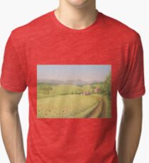 Tuscan Farmhouse, Tuscany, Italy Tri-blend T-Shirt