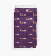 Peace Love & Zeppelin Duvet Cover
