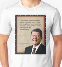 Camiseta unisex Cita del presidente Ronald Reagan