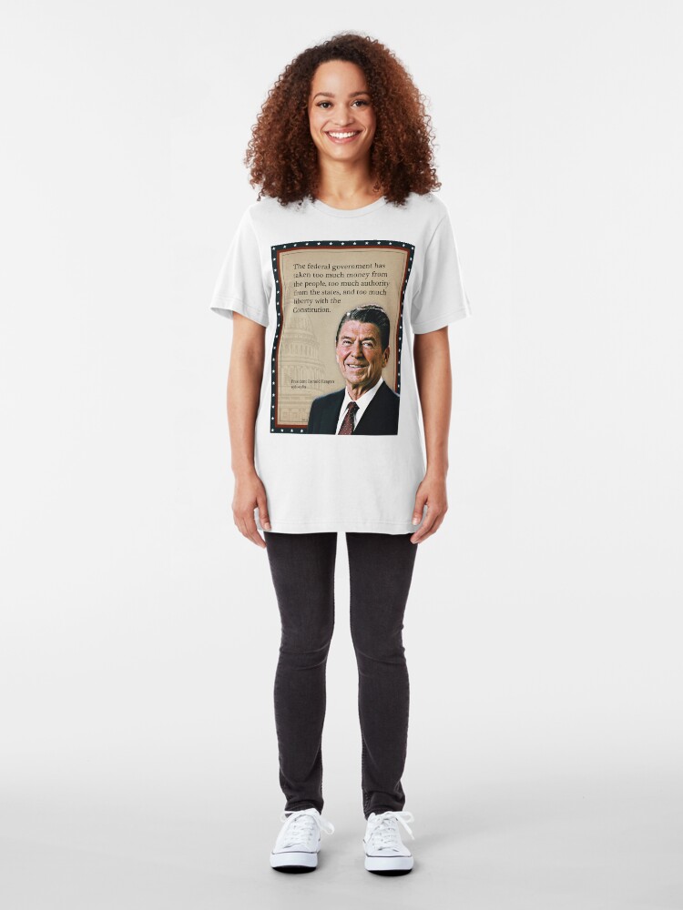 Alternate view of President Ronald Reagan Quote Slim Fit T-Shirt